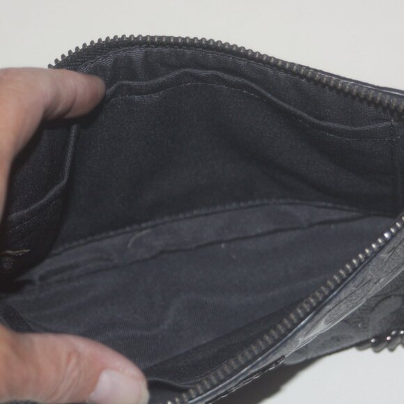 RARE Coach 39169 Leather NEW with TAGS Large Wristlet With Chain Handle - Picture 4 of 4